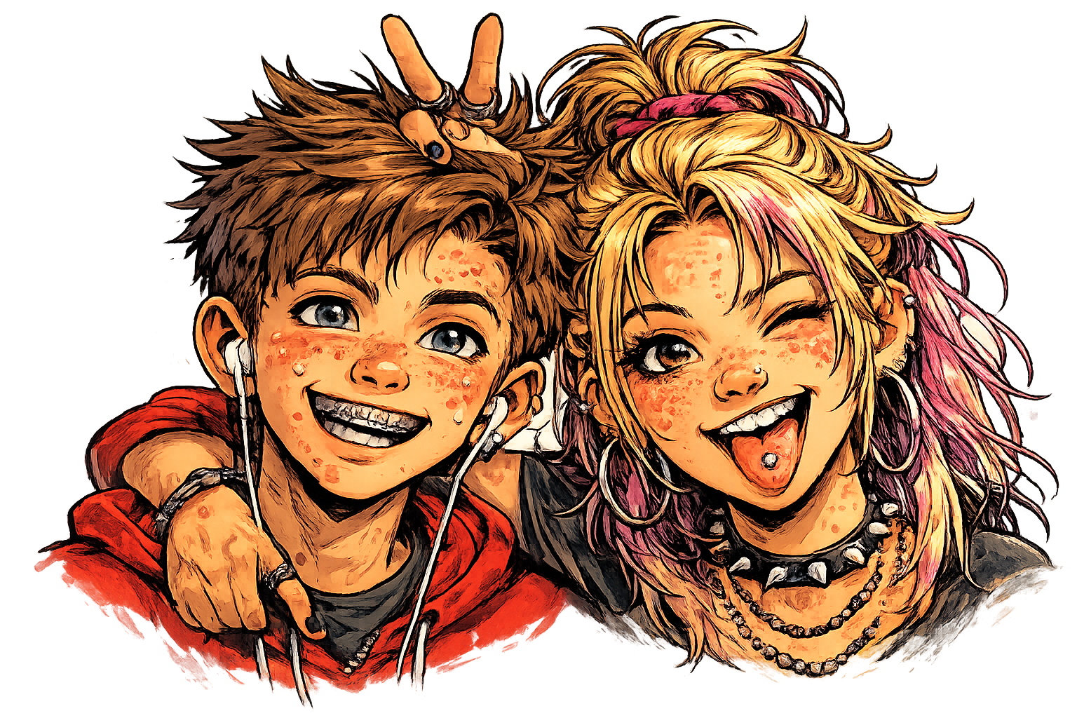 Pubertätometer Charaktere